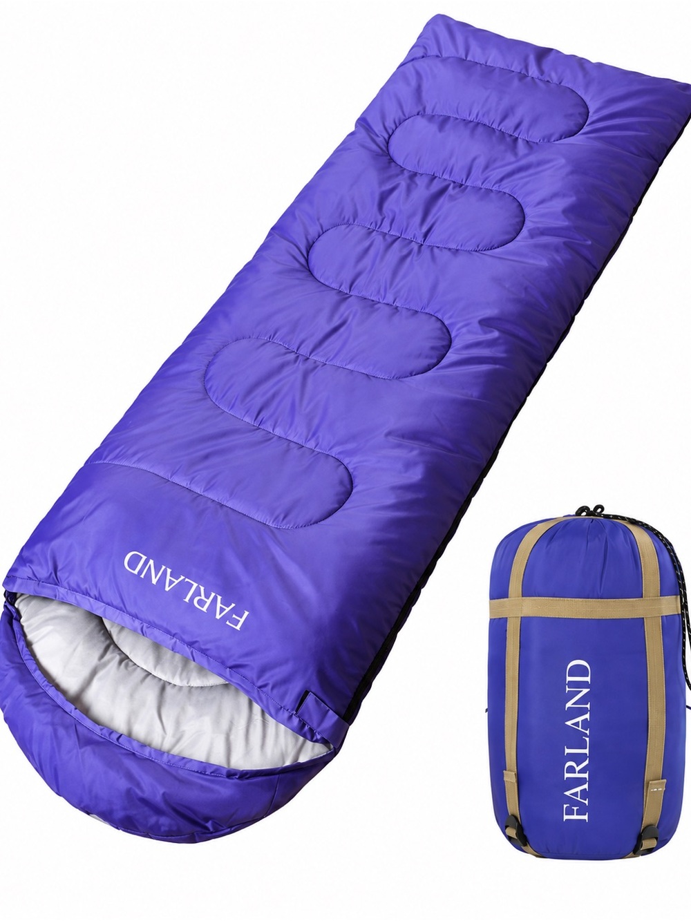 FARLAND Purple Rectangular Sleeping Bag Bedroll New Without Tags